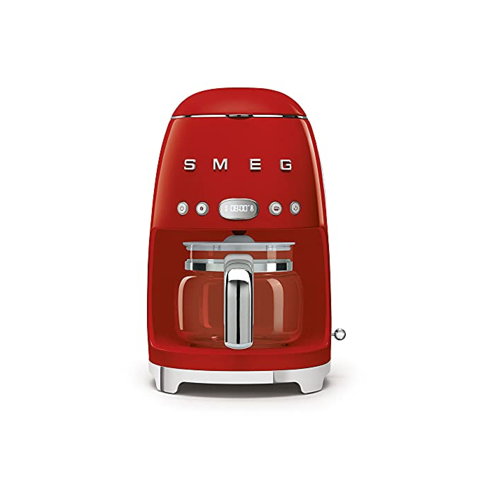 Smeg Drip Filter Coffee Machine, Red, 10 cup