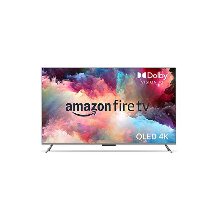 Amazon Fire TV 75" Omni QLED Smart TV with a vibrant picture