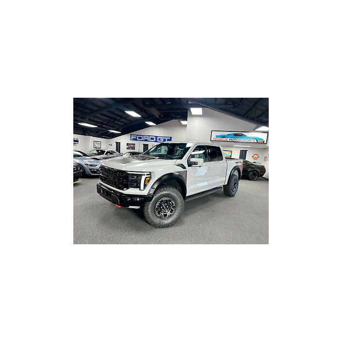 Pristine 2024 Ford F-150 in stunning Avalanche Gray paint, still wrapped in factory plastic.