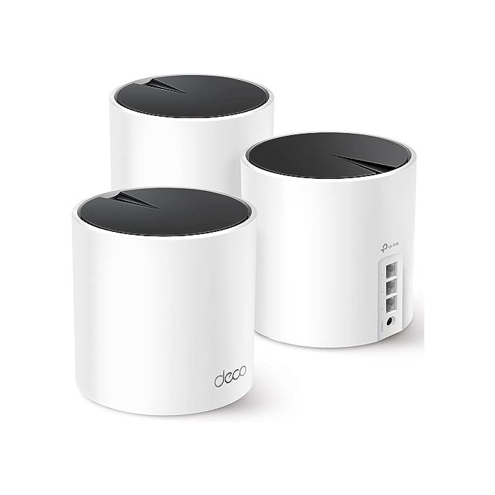 TP-Link Deco AX3000 WiFi 6 Mesh System(Deco X55) - Covers up to 6500 Sq.Ft. , Replaces Wireless Router and Extender, 3 Gigabit ports per unit, supports Ethernet Backhaul (3-pack)