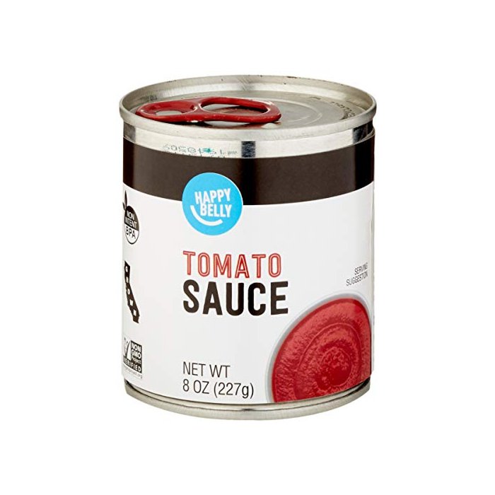 Amazon Brand- Happy Belly Tomato Sauce, 8 Ounce