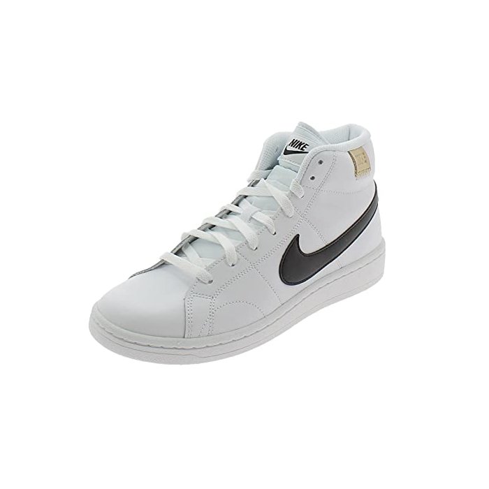 NIKE Men's Court Royale 2 MID Running Shoe, White Black White Onyx, 14 Narrow