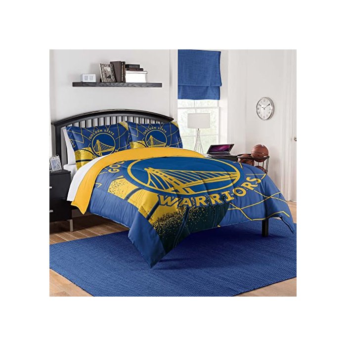 Northwest NBA Golden State Warriors Comforter & Sham Set Full/Queen