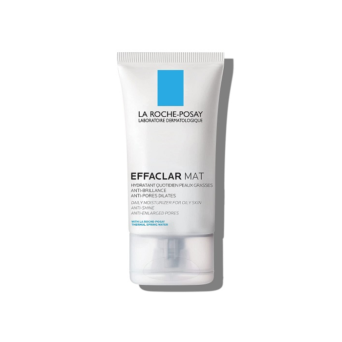 La Roche-Posay Effaclar Mat Oil-Free Mattifying Moisturizer for Face, Facial Moisturizer For Oily Skin, to Reduce Oil and Minimize Pores, Moisturizing Shine Control for Sensitive Skin