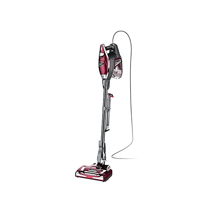 Shark HV322 Rocket Deluxe Pro Corded Stick Vacuum with LED Headlights, XL Dust Cup, Lightweight, Perfect for Pet Hair Pickup, Converts to a Hand Vacuum, with Pet Attachments, Bordeaux/Silver