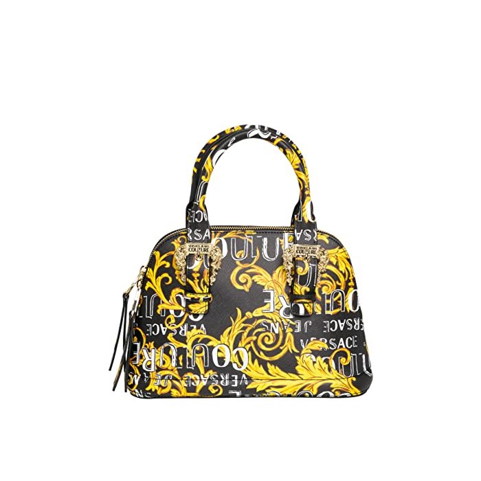 Versace Jeans Couture women Logo couture handbags black - gold