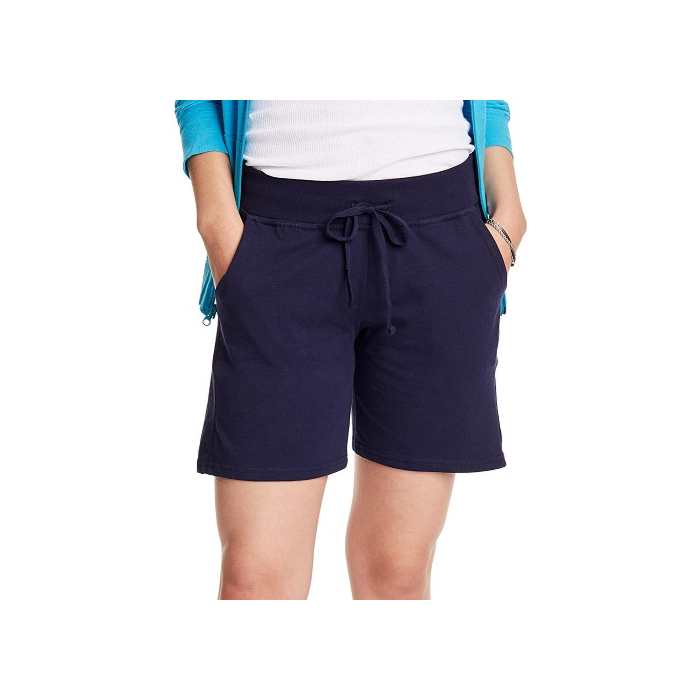 Hanes Women's Jersey Pocket Short with Outside Drawcord