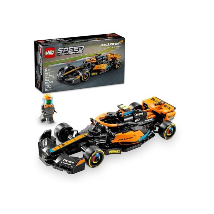 LEGO Speed Champions 2023 McLaren Formula 1 Race Car Toy for Play and Display, Buildable McLaren Toy Set for Kids, F1 Toy Gift Idea for Boys and Girls Ages 9 and Up who Enjoy Independent Play, 76919