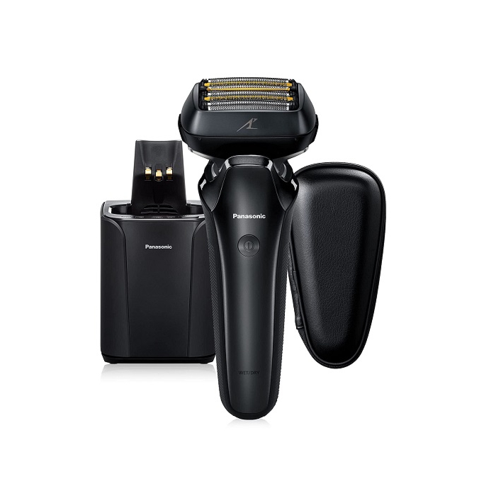 Panasonic Electric Razor for Men, Electric Shaver, ARC6 Six-Blade Electric Razor with Premium Automatic Cleaning and Charging Station, ES-LS9A-K (Black)