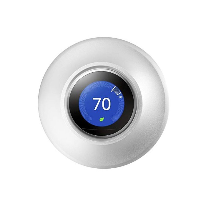 Metal Nest Learning Thermostat Wall Plate Compatible with Nest Learning Thermostat 3rd 2nd 1st Generation Silver (Wall Plate Only &2020 Nest Thermostat Can't Be Used)