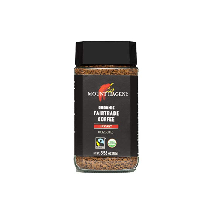 Mount Hagen Organic Fair Trade Freeze Dried Instant Coffee 3.53 oz Kosher Award-Winning Single-Origin 100% Arabica