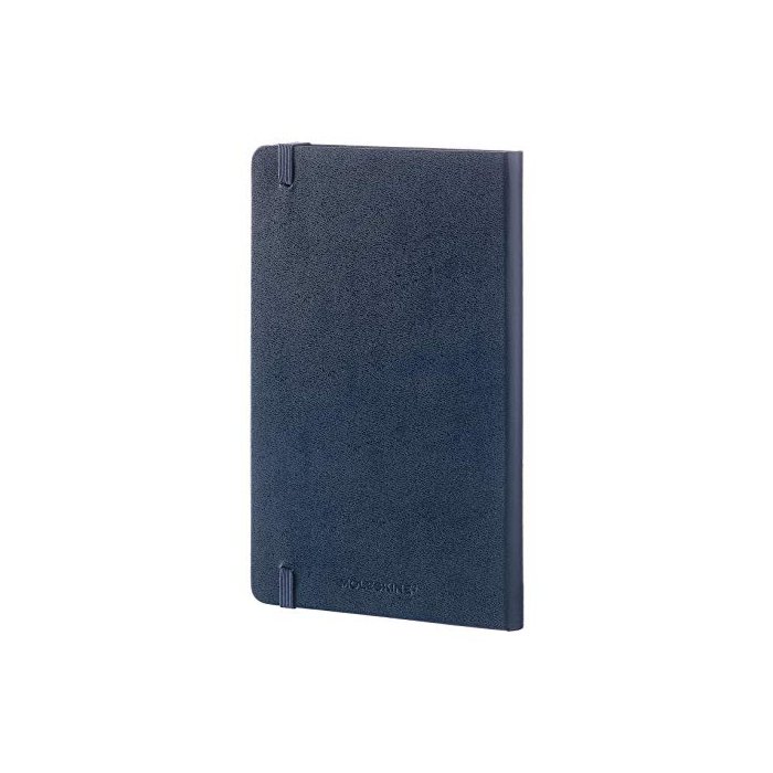 Moleskine Classic Notebook, Hard Cover, Large (5" x 8.25") Ruled/Lined, Sapphire Blue, 240 Pages