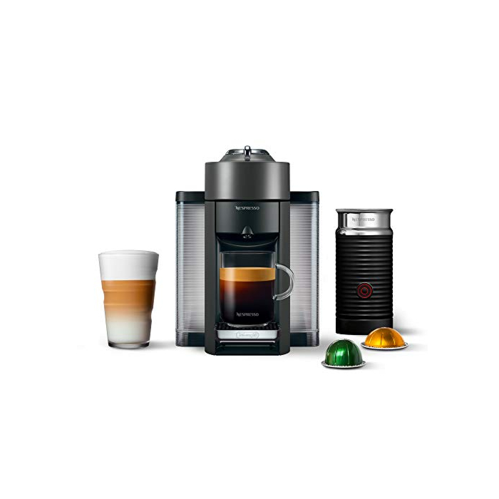 Nespresso Vertuo Coffee and Espresso Machine by De'Longhi, Shiny Red