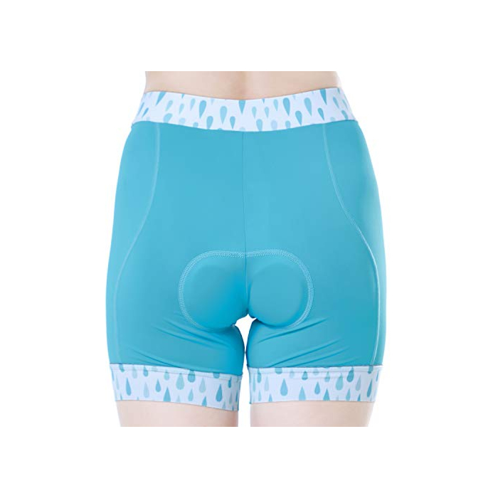 beroy Cycling Shorts Women's 3D Padded Bike Underwear Shorts(M,Blue)