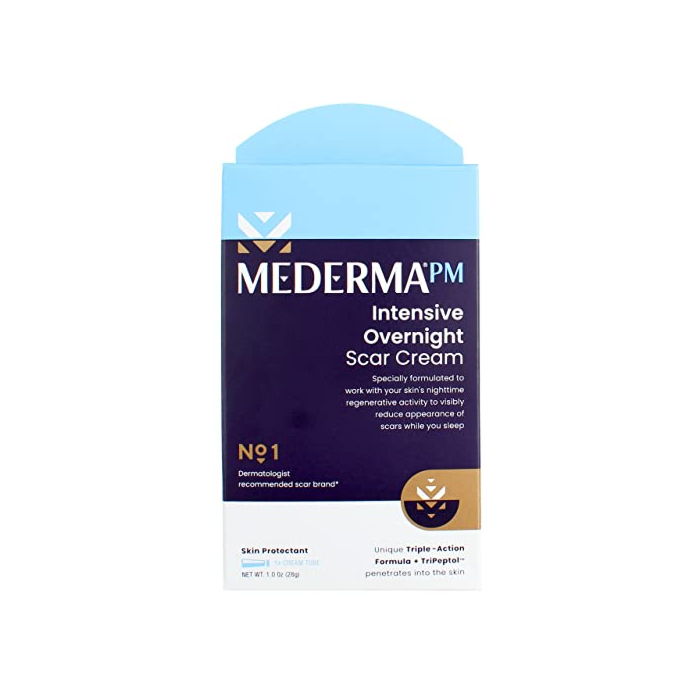 Mederma PM Intensive Overnight Scar Cream - Advanced Scar Treatment that Works with Skin's Nighttime Regenerative Activity - 1.0 oz (28g)