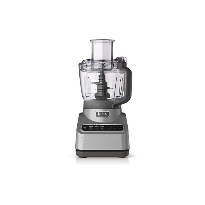 Ninja Professional Plus Food Processor 850-Watts With Auto-iQ Preset Programs Chop Puree Dough Slice Shred With a 9-Cup Capacity and a Silver Stainless Finish (BN600C) - Canadian Version