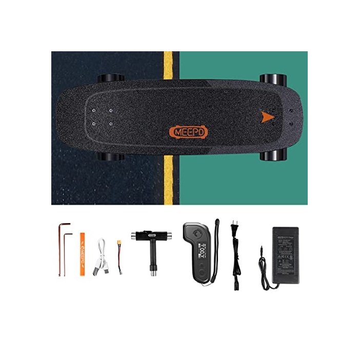 MEEPO Mini 2 ER Electric Skateboard with Remote, 20 Miles Range, 2 x 540 Watts,Top Speed - 28 mph,6 Months Warranty Skateboard Cruiser for Adults Teens