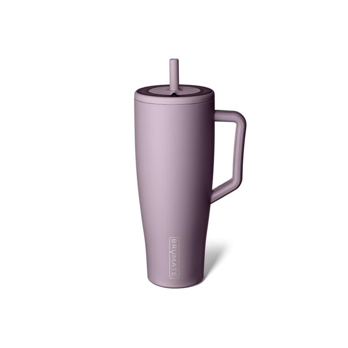 BrüMate Era 40 oz Tumbler with Handle and Straw | 100% Leakproof Insulated Tumbler with Lid and Straw | Made of Stainless Steel | Cup Holder Friendly Base | 40oz (Lilac Dusk)