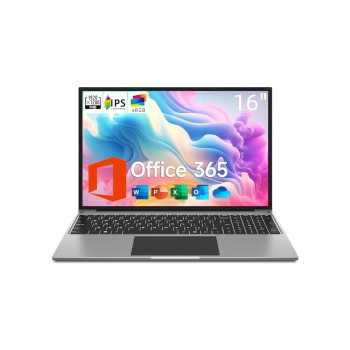 jumper Laptop, 16 Inch FHD IPS 1200p Screen, 5305U Processor, 4GB RAM 128GB SSD Expandable 1TB, Office 365 1-Year Subscription, Windows 11 Computer with 2 Stereo Speakers, WiFi-5, HDMI.