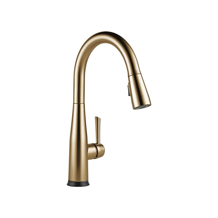 Delta Faucet Essa Touch Kitchen Faucet, Gold Kitchen Faucets with Pull Down Sprayer, Kitchen Sink Faucet, Touch Faucet for Kitchen Sink, Delta Touch2O Technology, Champagne Bronze 9113T-CZ-DST