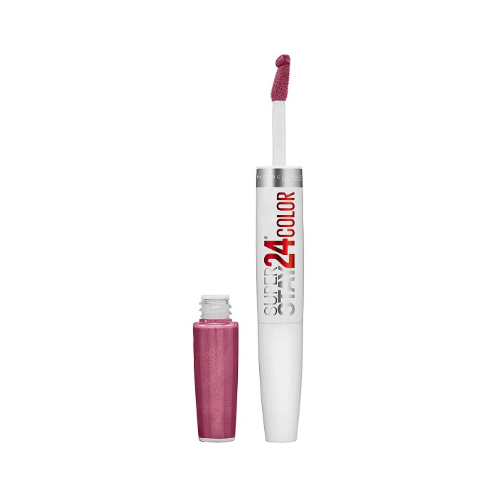 Maybelline Super Stay 24, 2-Step Liquid Lipstick, Long Lasting Highly Pigmented Color with Moisturizing Balm, Infinite Petal, Pink, 1 oz