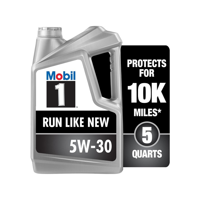 Mobil 1 Advanced Full Synthetic Motor Oil 5W-30, 5 Quart.