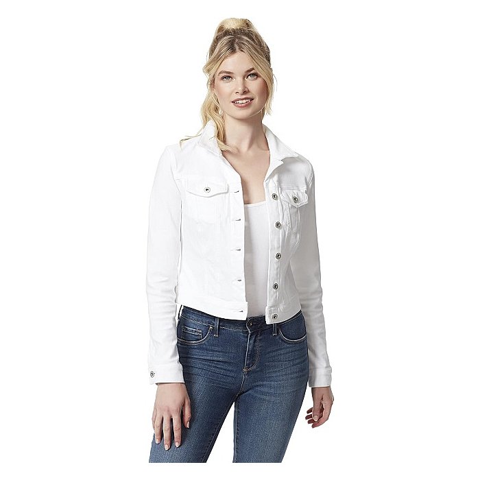 Jessica Simpson Plus Size Denim Jacket - Classic Button Front Style