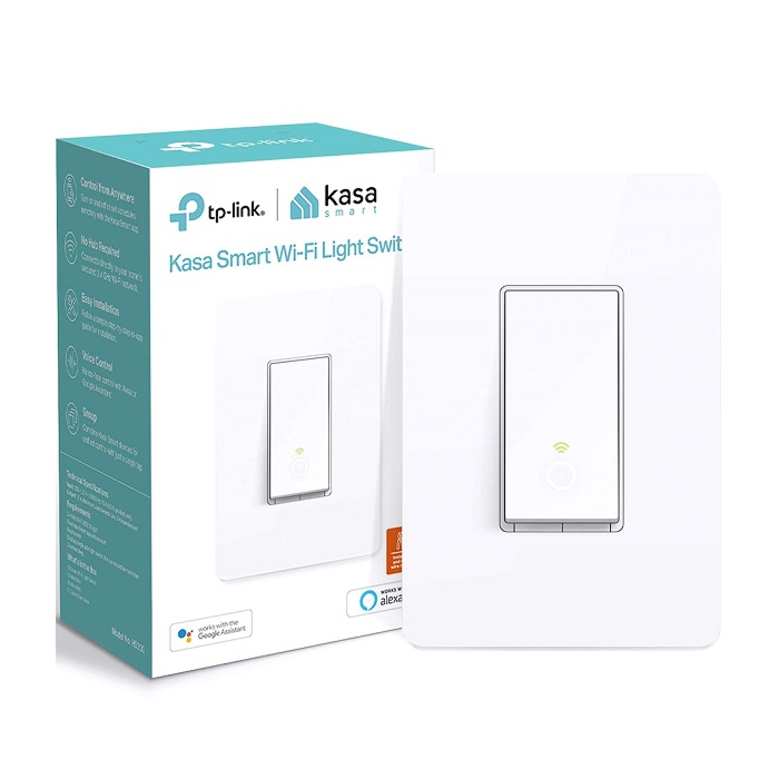 Kasa Smart Light Switch HS200, Single Pole, Needs Neutral Wire, 2.4GHz Wi-Fi Light Switch Works with Alexa and Google Home, UL Certified, No Hub Required , White