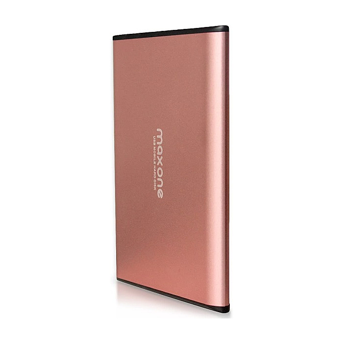 Maxone 320GB Ultra Slim Portable External Hard Drive HDD USB 3.0 for PC, Mac, Laptop, PS4, Xbox one - Rose Pink