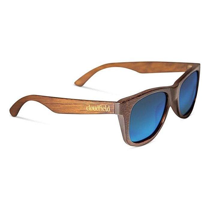 cloudfield Wood Frame Sunglasses for Men and Women with 9-Layer Polarized Lenses