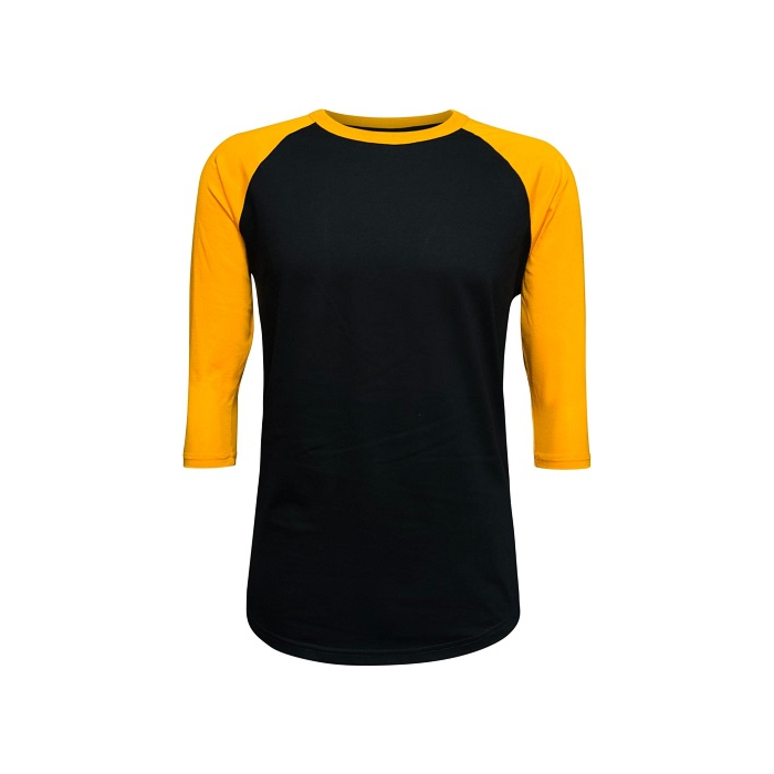 Unisex 3/4 Sleeve Raglan Baseball Jersey in [Color combination], comfortable athletic wear for men and women