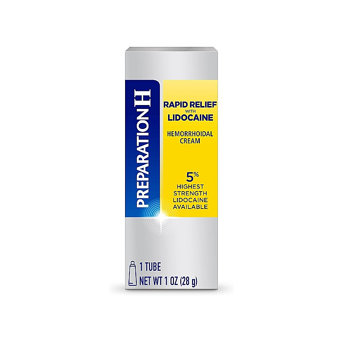 Preparation H Rapid Relief Hemorrhoid Cream 1 Oz Tube.