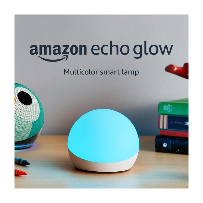 Pair Echo Glow with your Alexa device for voice-controlled lighting