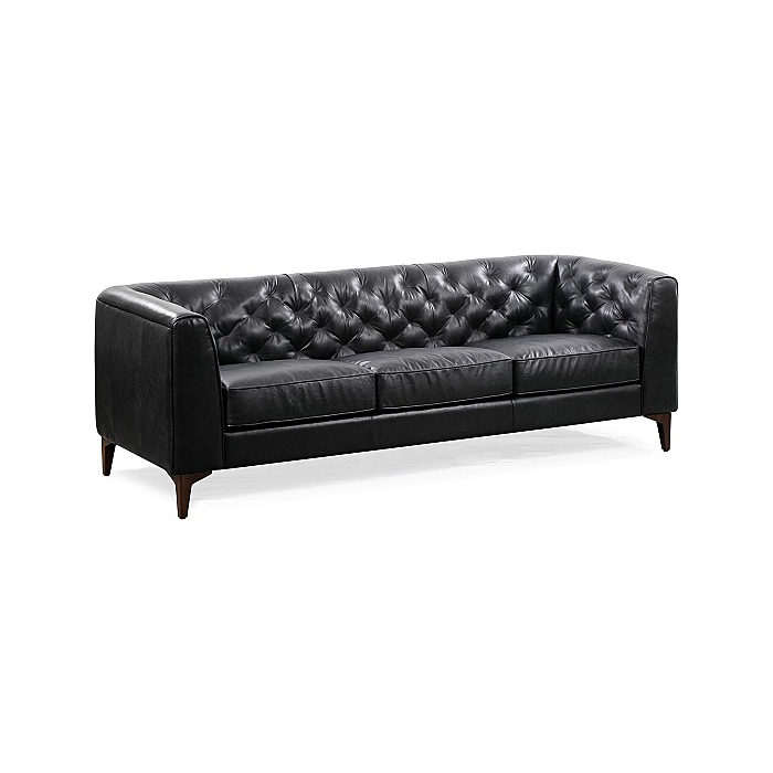 POLY & BARK Essex furniture, 89 inches, Onyx Black