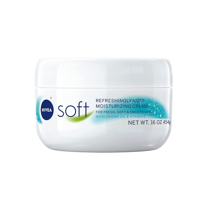 NIVEA Soft Cream, Refreshingly Soft Moisturizing Cream, Body Cream, Hand Cream, Face Cream, 16 Oz Jar