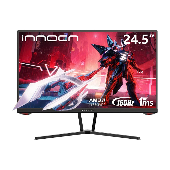 INNOCN 24.5" Gaming Monitor 165Hz 1920 x 1080P FHD 1ms FreeSync G-Sync Compatible HDMI DisplayPort Eye Care 99% sRGB 16:9 Ultra Thin LED Computer PC Gaming Monitor, VESA Mountable, Black - 25G1G