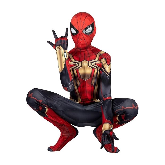 Spider-Man Costume Youth - Deluxe Zentai Suit with Integrated Design