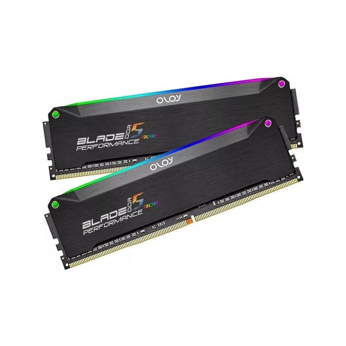 OLOy Blade RGB DDR5 Memory, 32GB (2 x 16GB), 288-Pin, 6400 MHz PC RAM.