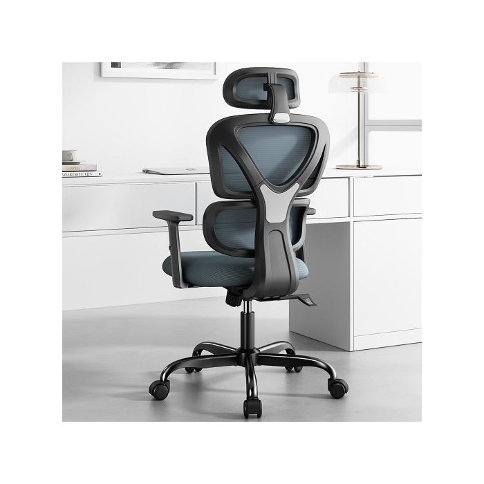 Sytas ergonomic office chair with breathable mesh back support.