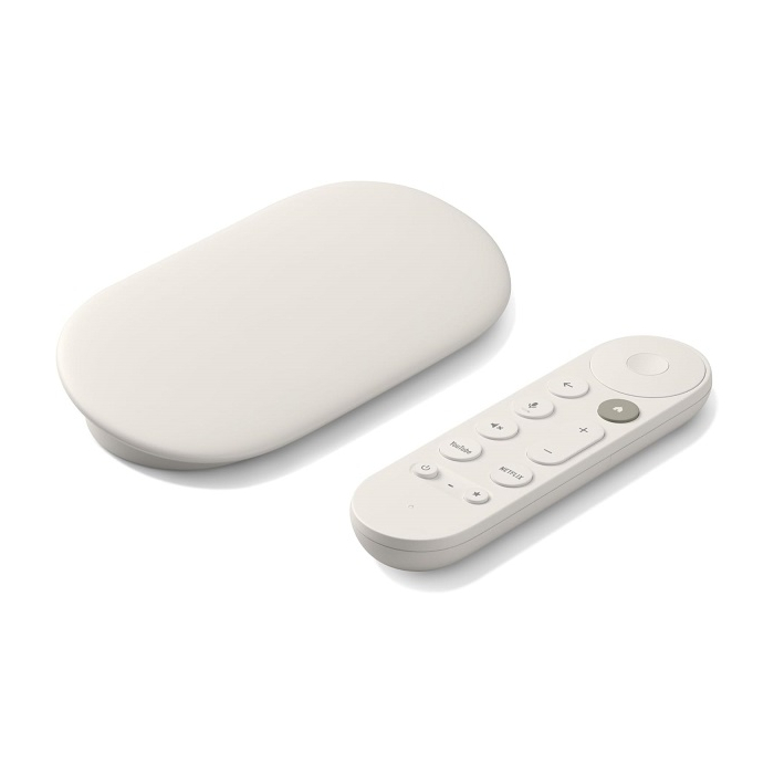 Google TV Streamer 4K in Porcelain color.