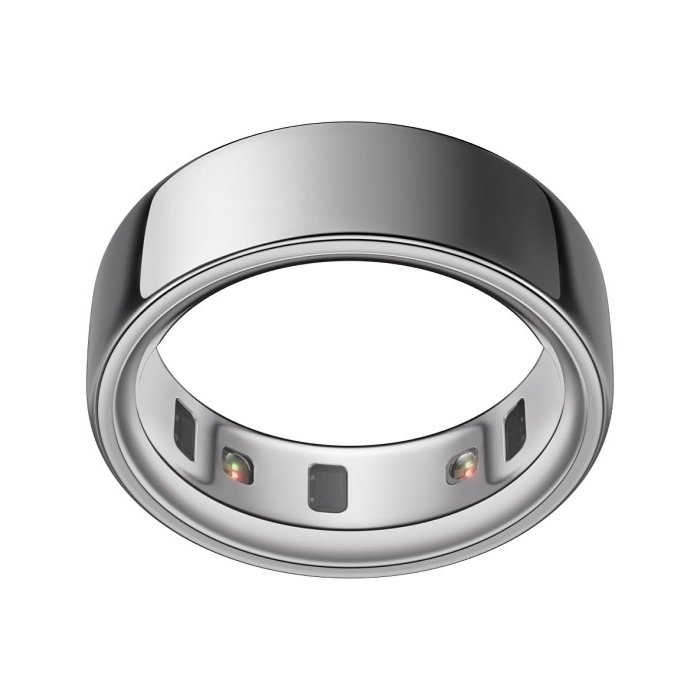 Oura Ring 4 Silver Smart Ring - Sleep and Heart Rate Tracker