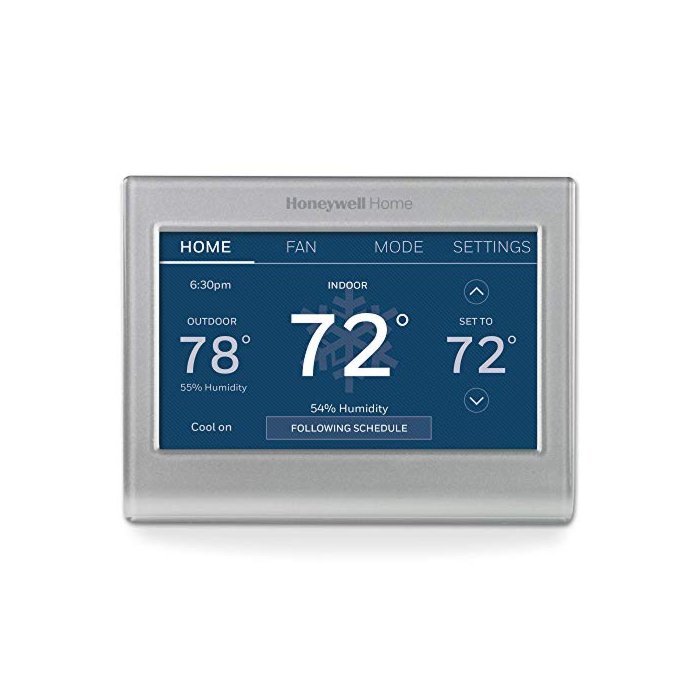 Honeywell Home RTH9585WF1004 Wi-Fi Smart Color Thermostat, 7 Day Programmable, Touch Screen, Energy Star, Alexa Ready, Gray