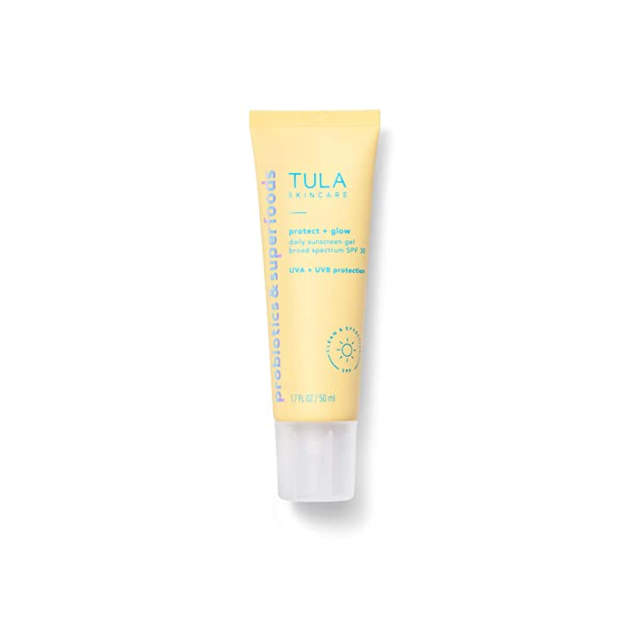 TULA Daily SPF 30 Sunscreen Gel - Broad Spectrum, Non-Greasy, Reef-Safe with Blue Light & Pollution Protection