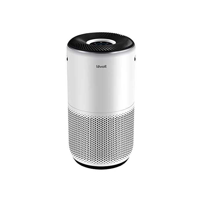 LEVOIT Air Purifiers for Home Large Room Up to 1980 Ft² in 1 Hr With Air Quality Monitor, HEPA Sleep Mode, Auto Mode, Smart WiFi, 3-in-1 Filter Captures Pet Allergies, Smoke, Dust, Core 400S-P, White