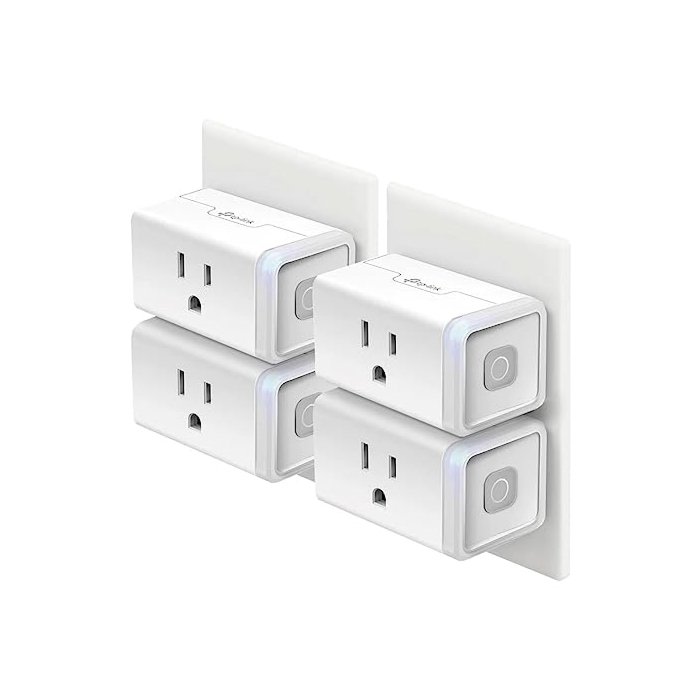 Kasa Smart Plug HS103P4, Smart Home Wi-Fi Outlet Works with Alexa, Echo, Google Home & IFTTT, No Hub Required, Remote Control, 15 Amp, UL Certified, 4-Pack, White