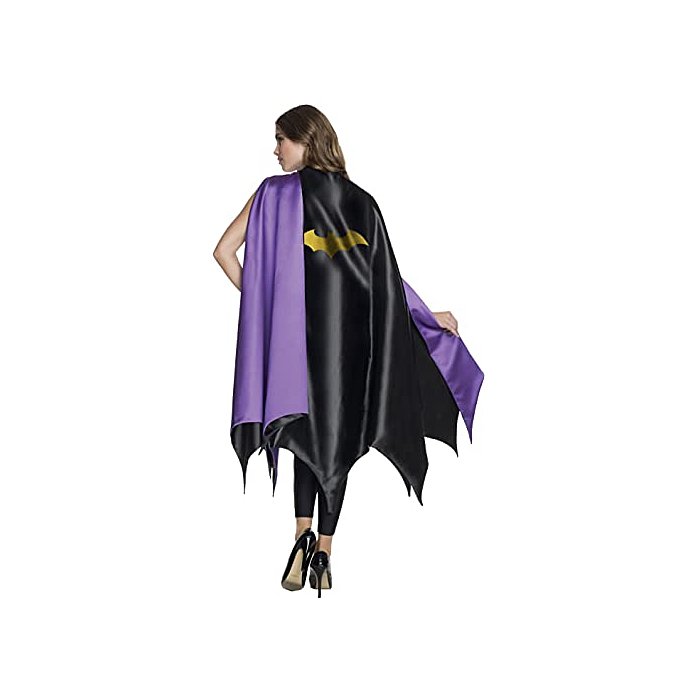 Yellow Bat Symbol on Black Rubie's Deluxe Adult Batgirl Cape