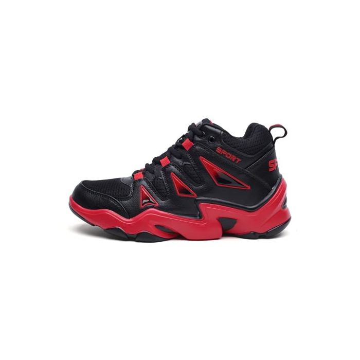 asdfgh Men's Shoes Sports Shoes Running Shoes Basketball Shoes (9.5,BlackRed)