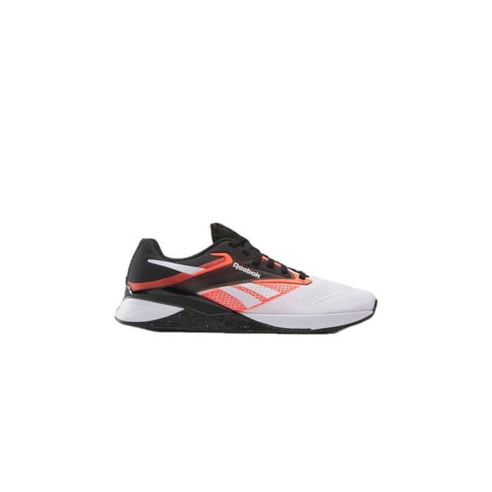 Reebok Unisex Nano X4 Sneaker, Black/Footwear White/Orange Flare, 6.5 US Men