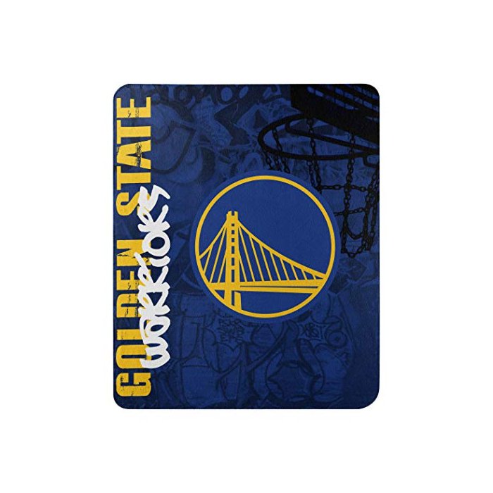 Northwest NBA Golden State Warriors Unisex-Adult Fleece Throw Blanket, 50" x 60", Hard Knocks