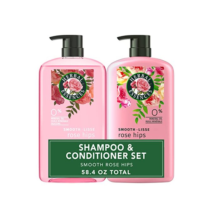 Herbal Essences Shampoo and Conditioner Set, Vitamin E, Rose Hips and Jojoba Extract, Smooth Collection, 29.2 Fl Oz Each